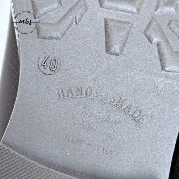 Doppelgänger Roma Made in Italy Leather Lace Up Ankle Boots Brown Men 7.5 - Picture 7 of 14